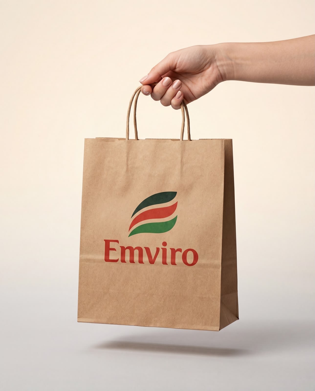 Emviro biodegradable rope handle bag